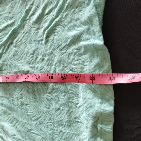 Women's long sleeve light weight shirt Mudd Size: Small light green poly/cotton - Picture 6 of 10